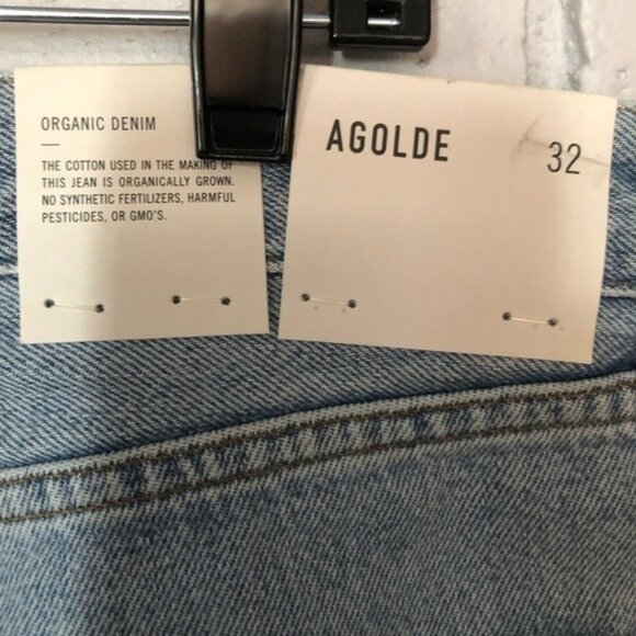 AGOLDE “Lana” Low-Rise Vintage Straight Jeans – Women’s Size 32 – Classic Indigo - Picture 10 of 12